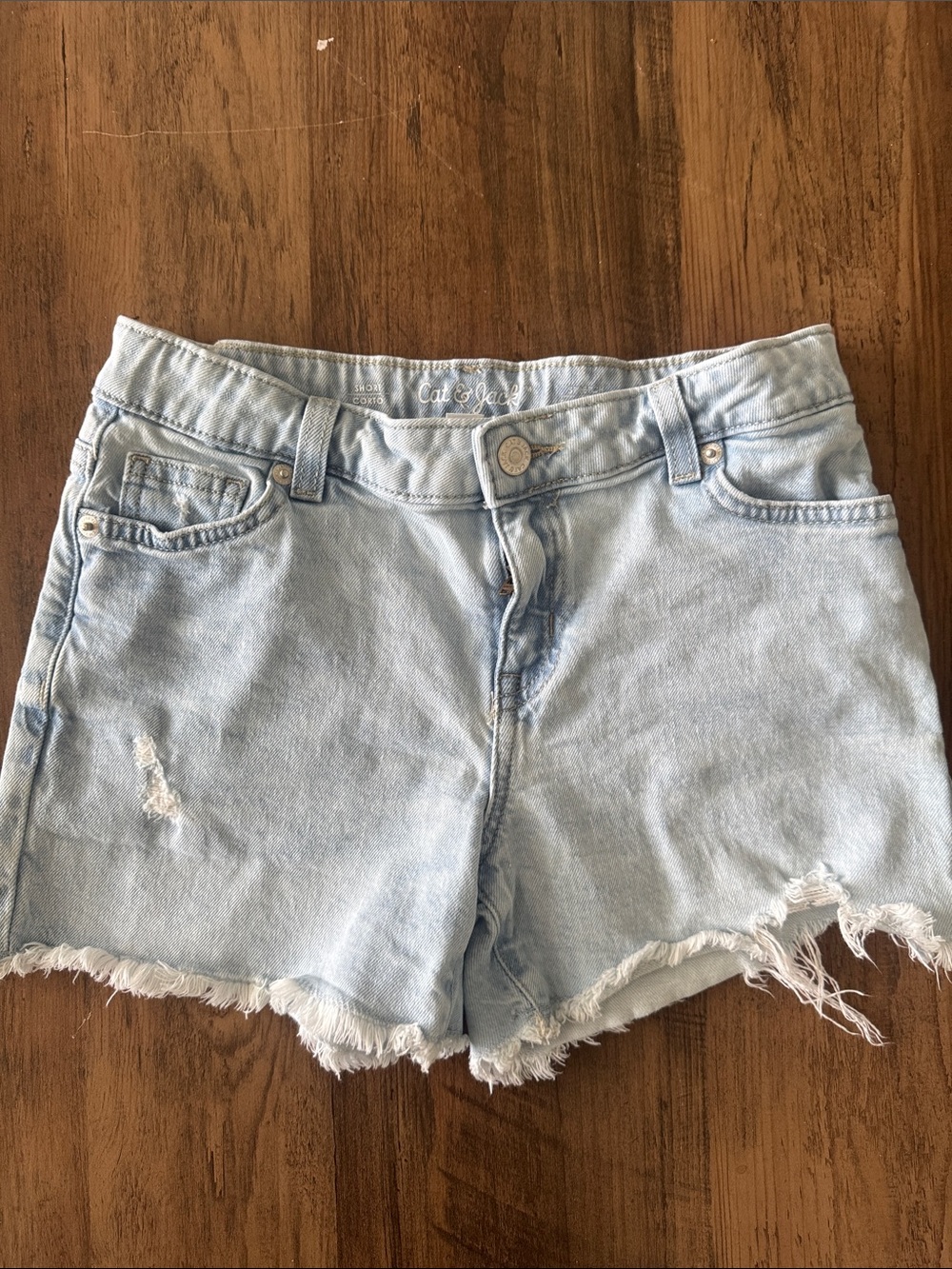 Girls denim shorts set of 3 size 10/12 - Picture 5 of 5